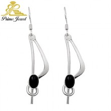 Gümüş Tarz Taşlı Küpe